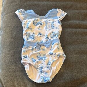 Roxie Dance Blue and White Patterned Leotard